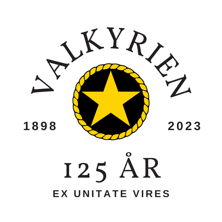Valkyrien 125 år logo - Sjøkadettforeningen av 1898 Valkyrien